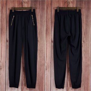 *READ* Aday Hail Yes Joggers Womens Size Small Black Pull On Pants Stretch